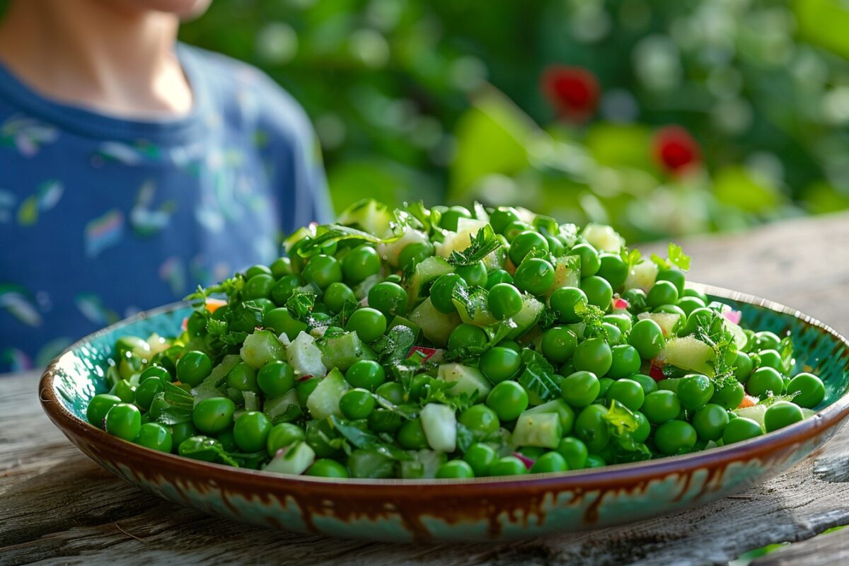 La salade de petits pois crus de Laurent Mariotte