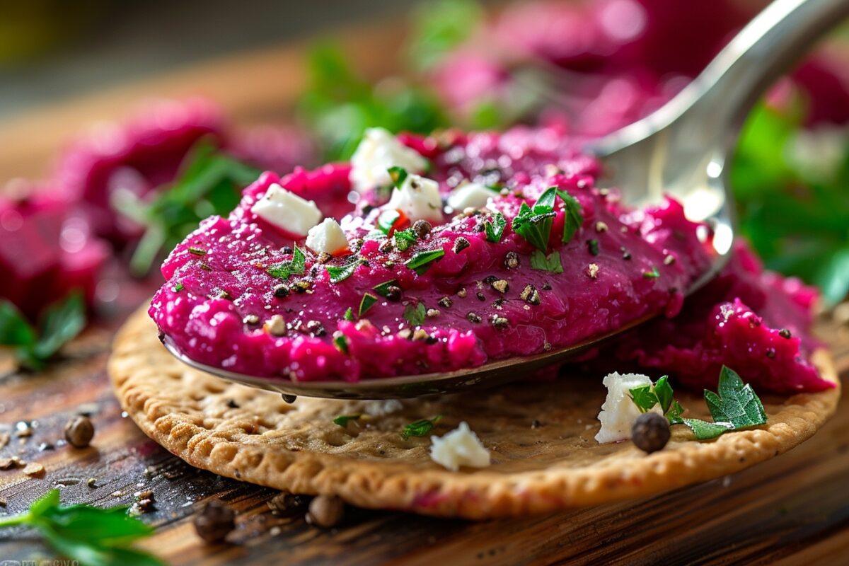 Tartinade de feta à la betterave