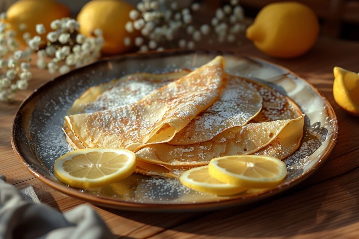 Crêpes fourrées à la crème de citron soufflée : un délice aérien pour égayer vos papilles et illuminer votre table
