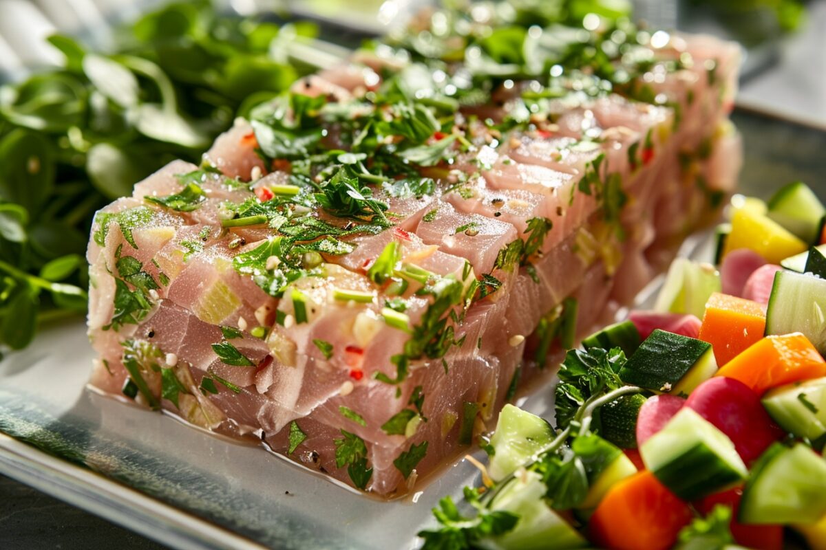 Découvrez comment créer une terrine de thon aux herbes sans cuisson, fraîche et savoureuse pour égayer vos repas d’été