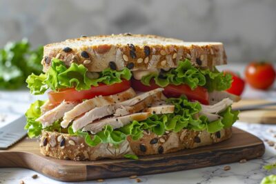 Découvrez comment préparer un sandwich à la dinde léger qui ravira vos papilles et votre silhouette