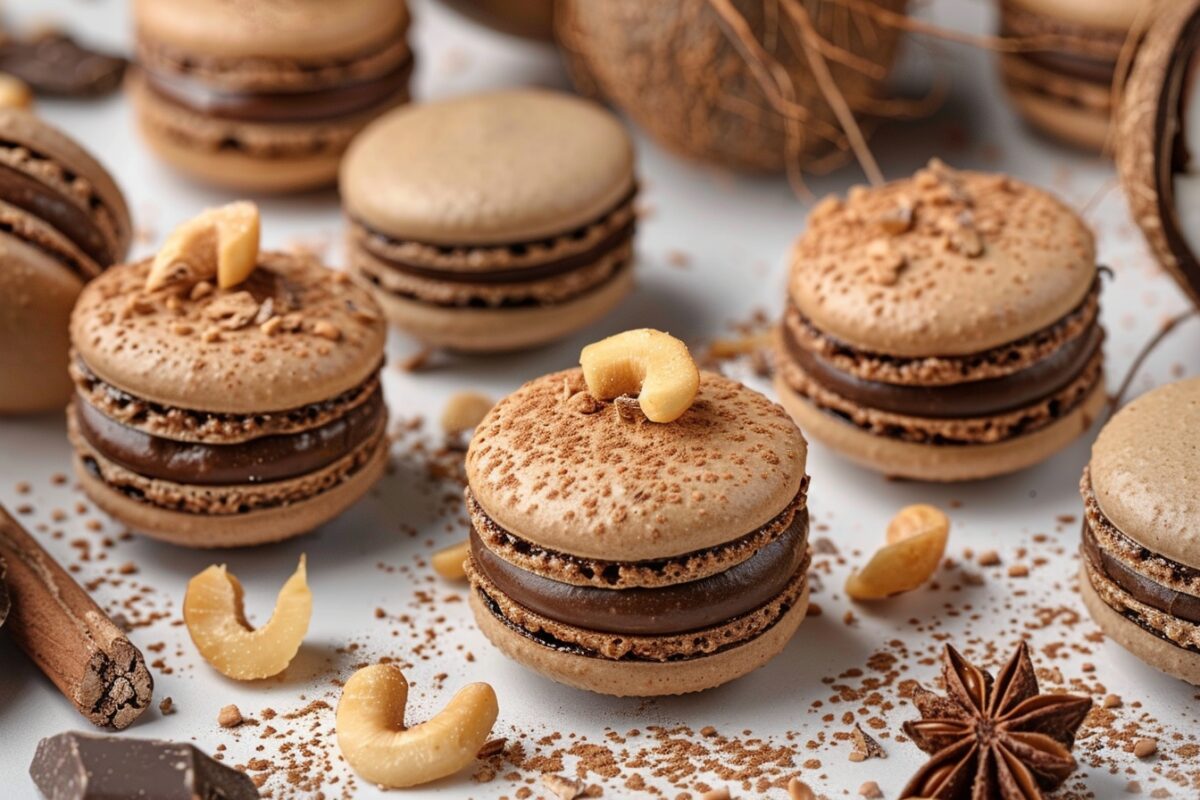 Découvrez comment réaliser des macarons au chocolat et à la noix de coco qui raviront vos papilles