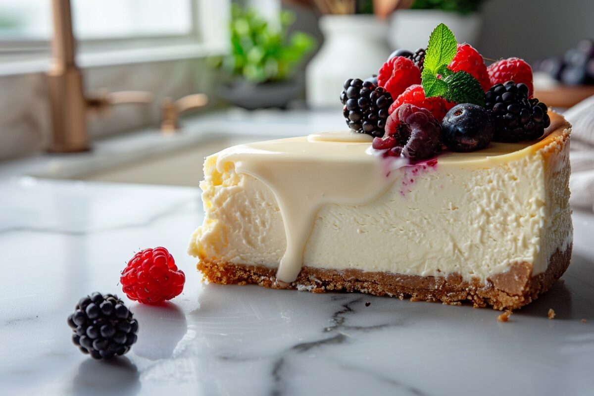 Découvrez comment réaliser un gâteau glacé au fromage blanc irrésistible et simple à préparer