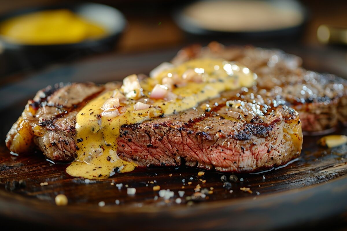 Découvrez comment réinventer votre steak avec une sauce moutarde et oignons qui ravira vos papilles