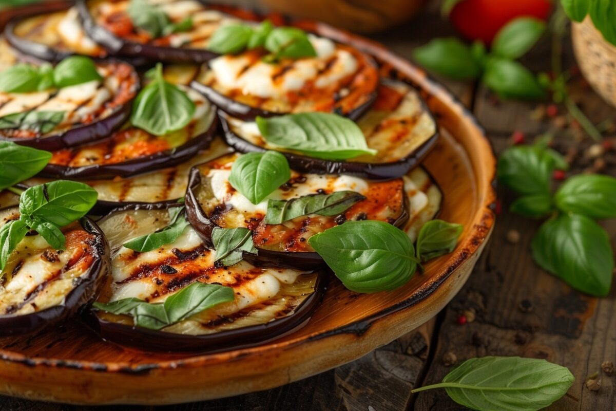 Découvrez comment transformer des aubergines en un plat exquis avec de la mozzarella