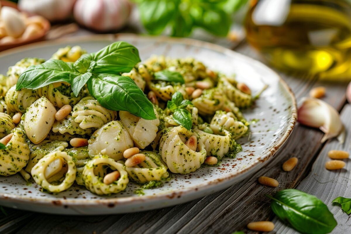 Découvrez comment transformer votre dîner avec des pâtes au pesto de roquette et sole, une recette simple et savoureuse