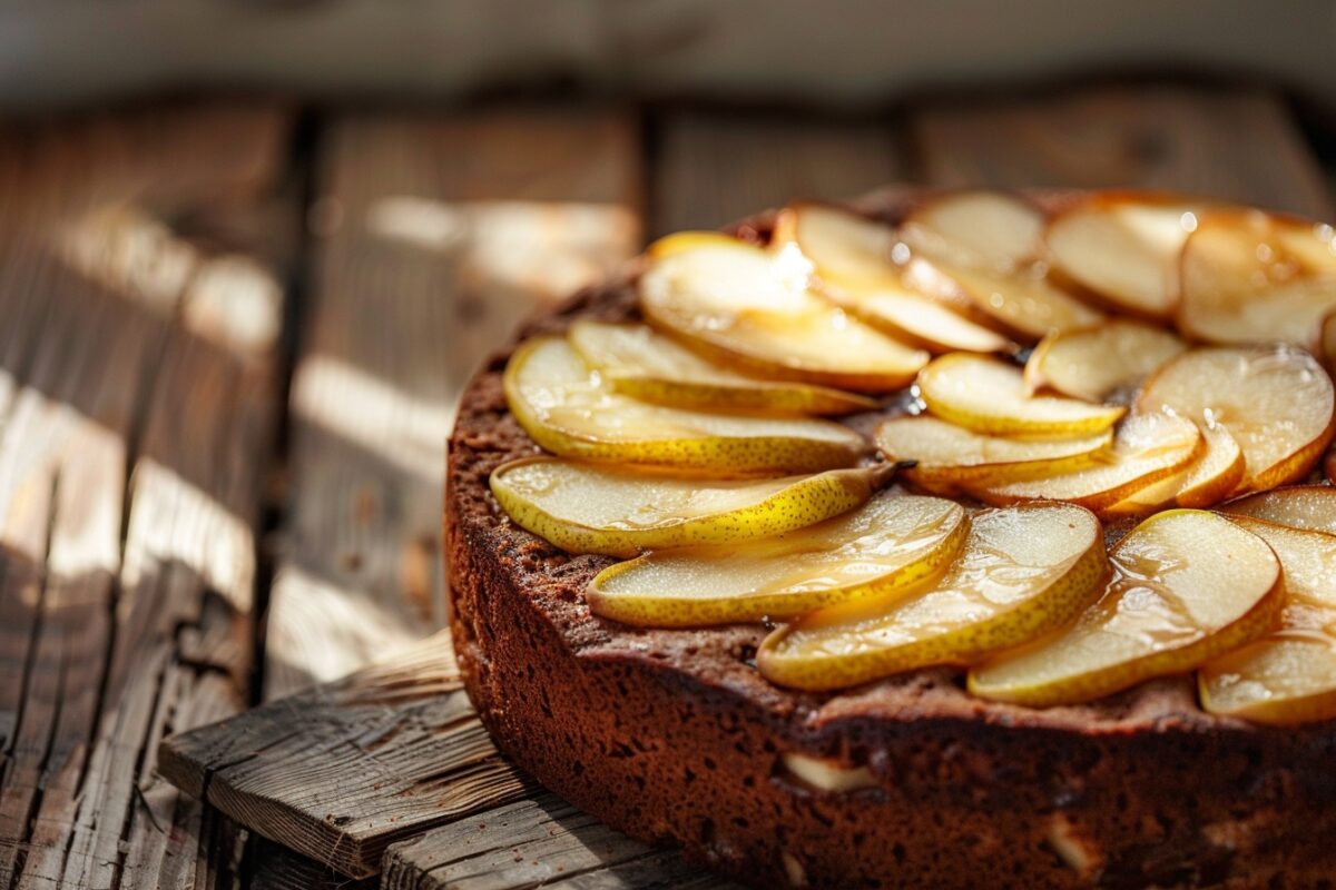 Découvrez comment transformer votre quatre-quarts en un délice chocolaté aux poires, une recette simple et irrésistible