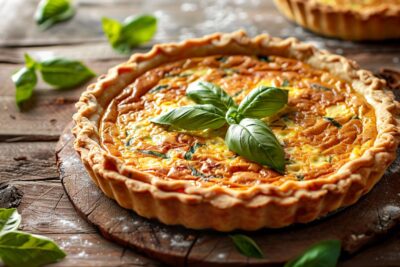 Découvrez comment transformer votre quiche avec une pâte au basilic irrésistible!