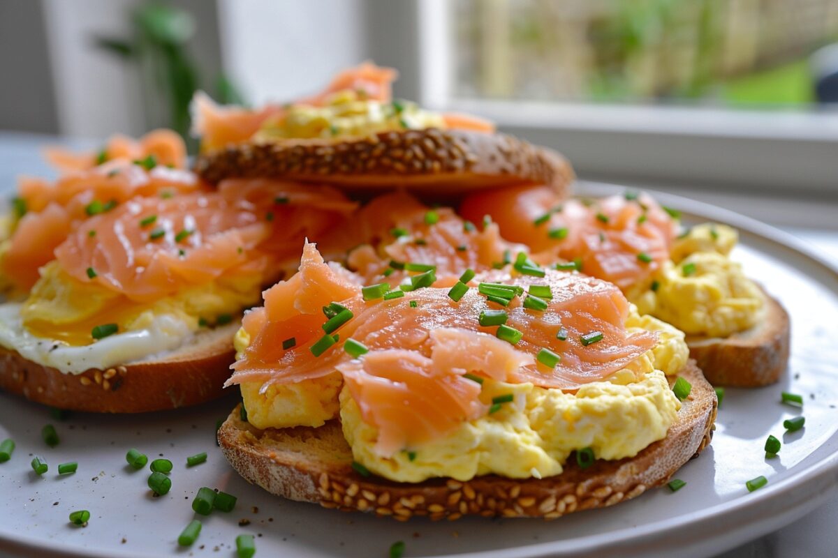 Découvrez la brouillade d’œuf au saumon fumé, une recette gourmande pour égayer vos matins