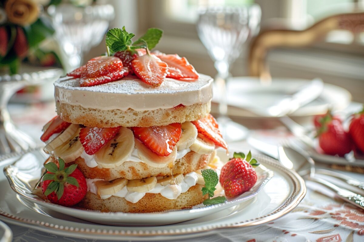 Découvrez la charlotte banane-fraise : un dessert gourmand qui ravira vos papilles et éblouira vos convives