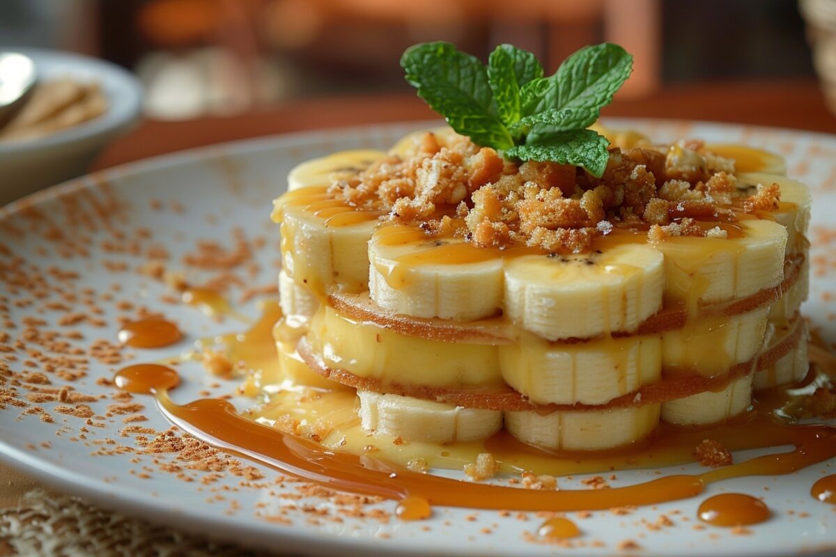 Découvrez la douceur et la simplicité de notre recette de délice aux bananes, un dessert parfait pour les fins de repas