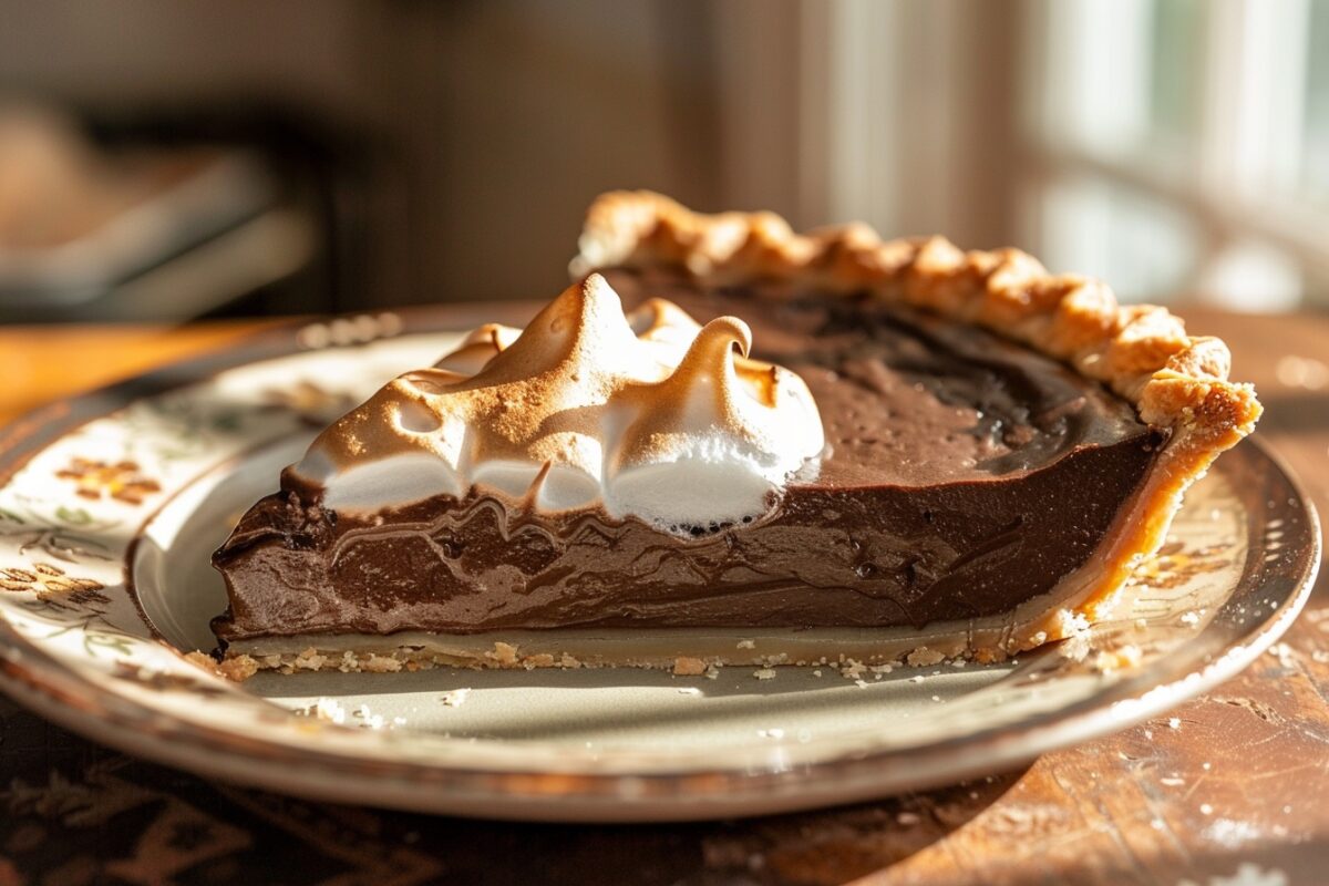 Découvrez la magie de la tarte au chocolat meringuée, une recette simple pour des moments inoubliables