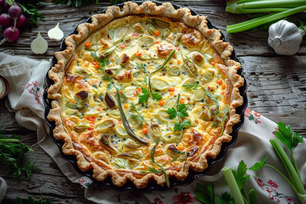 Découvrez la quiche aux endives : une recette simple pour éblouir vos invités lors de votre prochain dîner