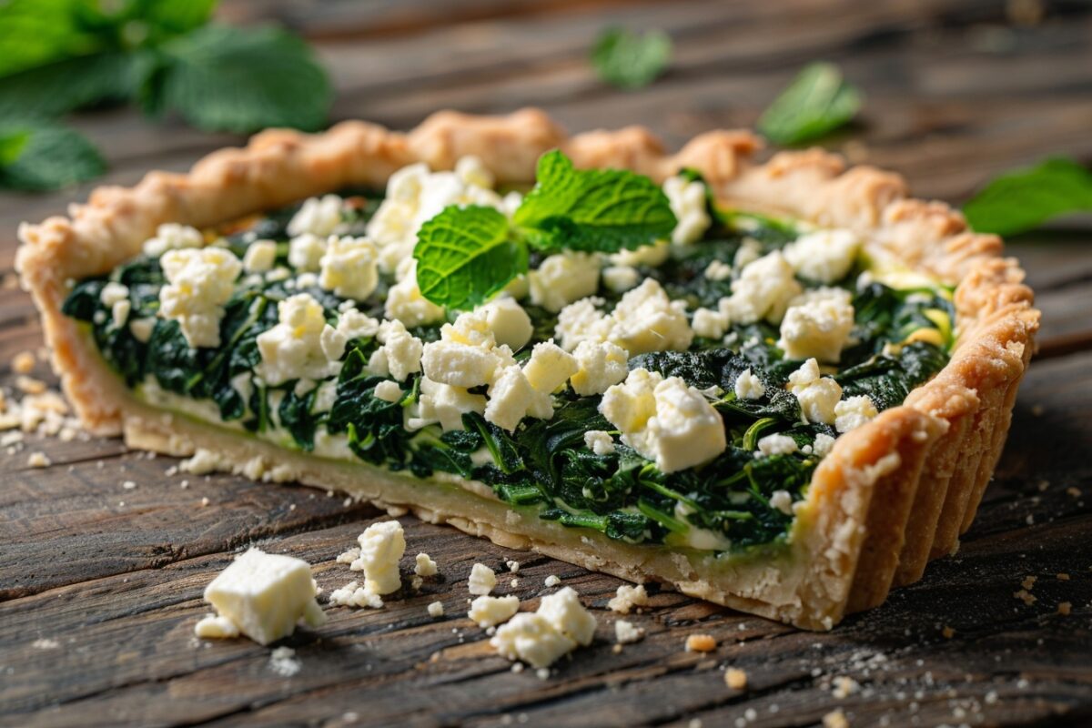 Découvrez la tarte épinard, menthe et féta : une recette rafraîchissante et savoureuse qui réveillera vos papilles