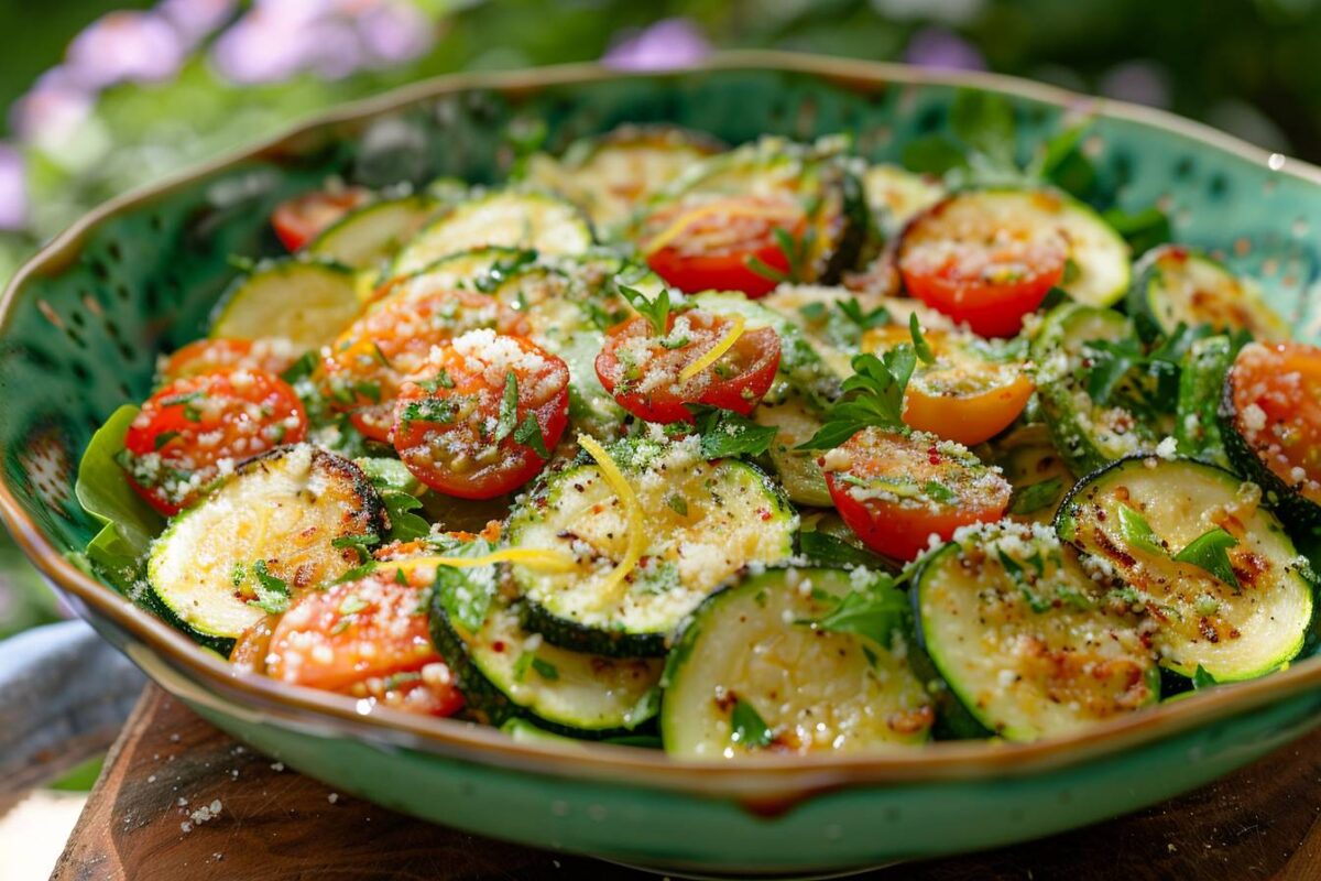 Découvrez les secrets d’une salade de courgettes craquante et savoureuse qui éveillera vos papilles