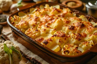 Les secrets d’un gratin chou-fleur pomme de terre irrésistible avec juste trois ingrédients