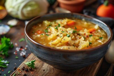 Redécouvrez le charme rustique de la soupe au chou : une recette traditionnelle revisitée pour ravir vos papilles