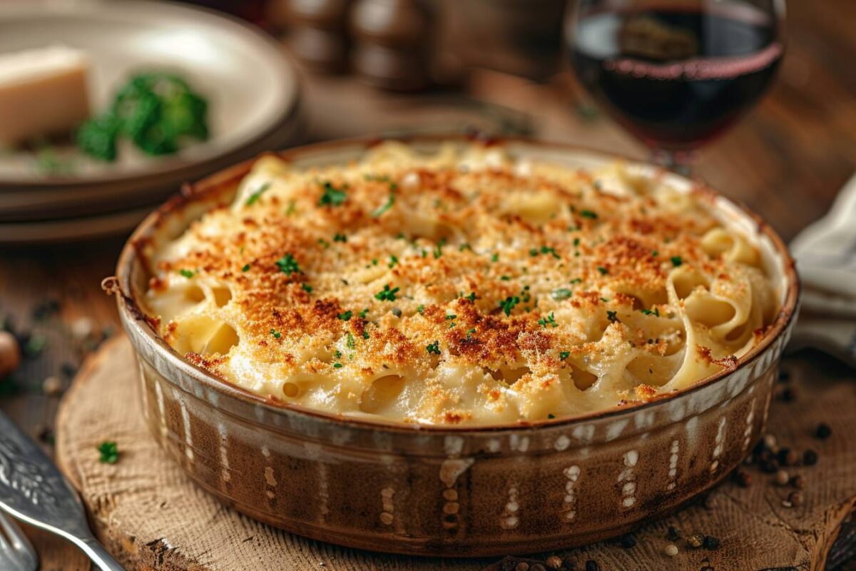 Redécouvrez le confort d’un dîner avec notre gratin de tagliatelles revisité, une recette à ne pas manquer