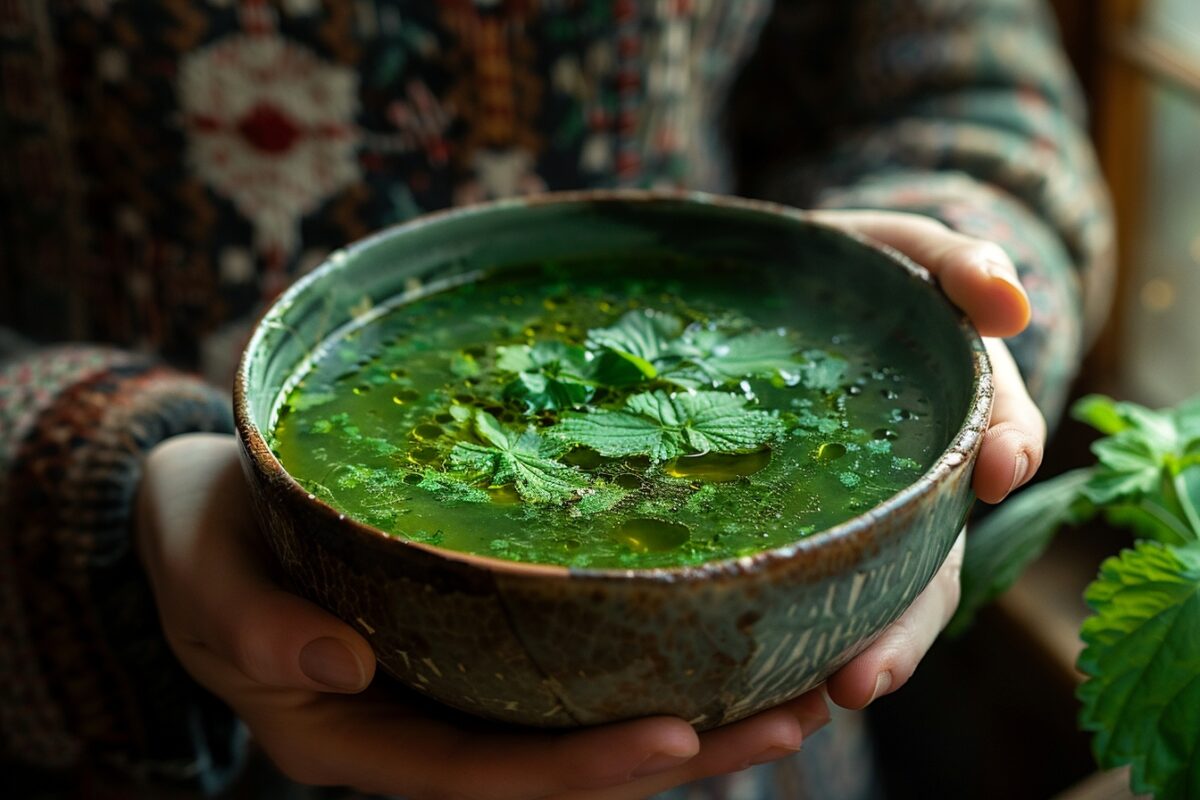 Redécouvrez les bienfaits de la nature avec cette soupe d’orties savoureuse et revitalisante qui ravira toute la famille