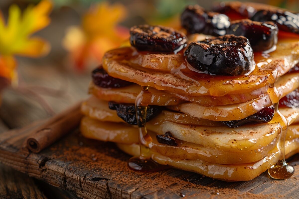 Redécouvrez les saveurs de l’automne avec cette timbale de pruneaux aux pommes et au miel