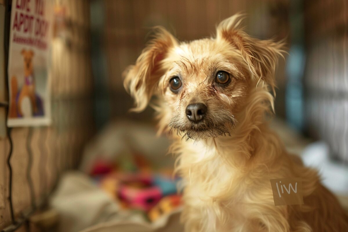Regardez Lilly, la chienne qui vous regarde: une histoire d’attente et d’espoir pour une adoption