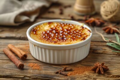 Réinventez vos desserts avec cette crème brûlée au pain d’épice qui émerveillera vos papilles et vos invités