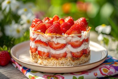 Succombez au charme d’une terrine fraise et coco, un dessert léger et estival pour ravir vos papilles