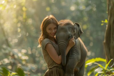 Une rencontre inoubliable : comment une femme a sauvé un éléphanteau et transformé leurs vies à jamais
