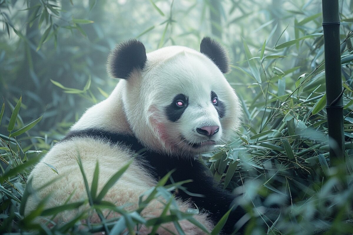 Vous ne croirez jamais ce qu’ils ont trouvé dans une forêt reculée de Chine : un panda albinos unique au monde!
